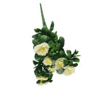 White Rose Bunch UV 45cm