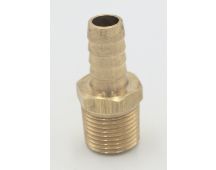 Parker brass 5/8" hose barb to 3/8" male pipe connector fitting