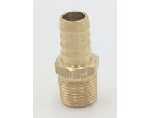 Parker brass 3/4" hose barb to 1/2" male pipe connector fitting