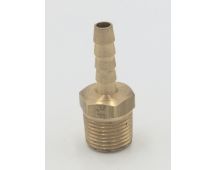 Parker brass 3/8" hose barb to 1/8" male pipe connector fitting