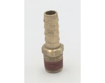 Parker brass 3/8" hose barb to 1/2" male pipe connector fitting