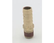 Parker brass 1/2" hose barb to 3/8" male pipe connector fitting