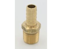 Parker brass 1/2" hose barb to 1/2" male pipe connector fitting