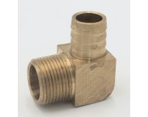 Parker brass 90 degree elbow 3/4" hose barb to 3/4" male pipe fitting