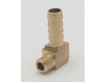 Parker brass 90 degree elbow 3/8" hose barb to 1/8"male pipe fitting