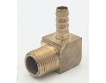 Parker brass 90 degree elbow 3/8" hose barb to 1/2"male pipe nptf fitting