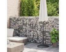 vidaXL Gabion Wall with Covers Galvanised Steel 600x50x150 cm