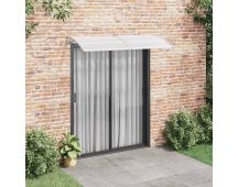 vidaXL Door Canopy Grey and Transparent 200x75 cm PC