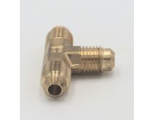 Parker brass 1/4" flare to flare tee fitting