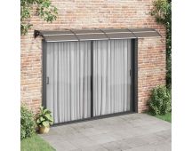 vidaXL Door Canopy Black 350x100 cm Polycarbonate