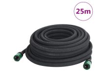 vidaXL Garden Soaker Hose Black 0.6" 25 m Rubber