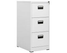 vidaXL Filing Cabinet Light Grey 46x62x102.5 cm Steel