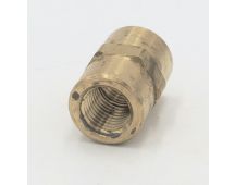 Parker brass 1/4"female to female npt coupling fitting. Part No 207P-4