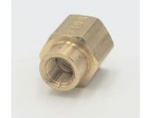 Parker brass 1/4" female to female 1/8" reducer coupling fitting