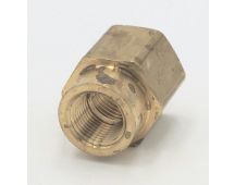 Parker brass 1/2" female to female 3/8" reducer coupling fitting