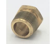 Parker brass 3/4" male to 1/2" female bushing coupling fitting