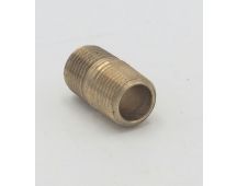 Parker brass 1/8" male to male close nipple fitting