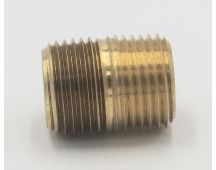 Parker brass 1/2" male to male close nipple fitting