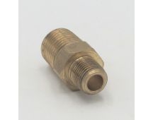 Parker brass 1/8" male to male hex nipple fitting