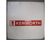 KENWORTH Mudflap white thermoflex with "KENWORTH" name 24"x 24"