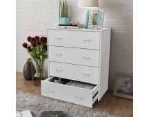 vidaXL Sideboard with 4 Drawers 60x30.5x71 cm White