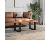 vidaXL Coffee Table Teak Resin 100x50 cm