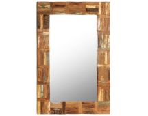 vidaXL Wall Mirror Solid Reclaimed Wood 60x90 cm