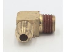 Parker brass 90 degree extruded elbow 3/8" flare - 3/8" male pipe