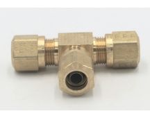 Parker brass pneumatic 3/8' tee union fitting