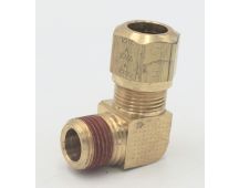 Parker brass 90 degree male 1/2 elbow to 3/8" tube npt fitting