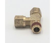 Parker brass male 3/8 tube to male 1/4" pipe run tee fitting