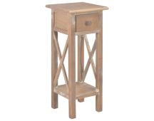 vidaXL Side Table Brown 27x27x65.5 cm Wood