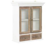 vidaXL Wall Cabinet White 49x22x59 cm Engineered Wood