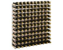 vidaXL Wine Rack for 120 Bottles Solid Pinewood