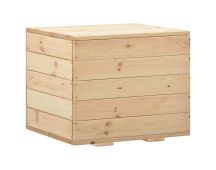 vidaXL Storage Box 60x54x50.7 cm Solid Pine Wood