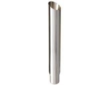 AERO BRAND Chrome exhaust stack 45 degree mitre cut 6" reducing to 5" x 4' (1220mm) long plain end.  Part No 2982P/JW