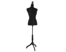 vidaXL Ladies Bust Display Black Female Dressmakers Dummy Mannequin