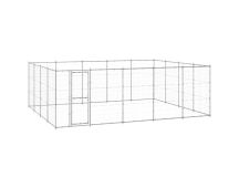 vidaXL Outdoor Dog Kennel Galvanised Steel 24.2 m²