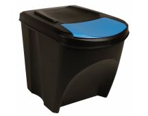 vidaXL Stackable Garbage Bin Boxes 3 pcs Anthracite 75 L Polypropylene