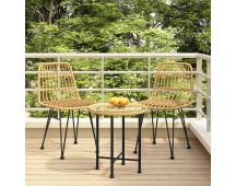 vidaXL Garden Chairs 2 pcs 48x62x84 cm PE Rattan