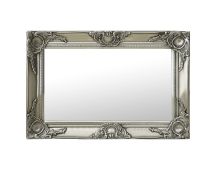 vidaXL Wall Mirror Baroque Style 60x40 cm Silver