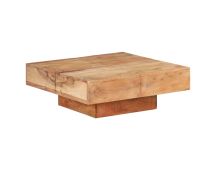 vidaXL Coffee Table 80x80x28 cm Solid Acacia Wood