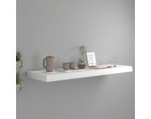 vidaXL Floating Wall Shelf White 80x23.5x3.8 cm MDF