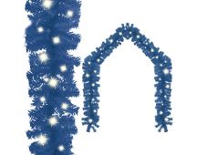 vidaXL Christmas Garland with LED Lights 10 m Blue