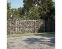 vidaXL Gabion Basket with Cover 500x50x100 cm Galvanised Iron