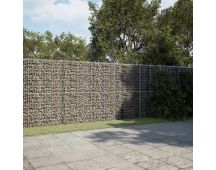 vidaXL Gabion Basket with Cover 600x50x200 cm Galvanised Iron