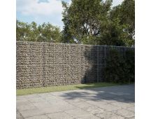 vidaXL Gabion Basket with Cover 950x100x200 cm Galvanised Iron