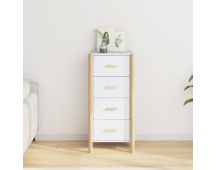 vidaXL Highboard White 42x38x90 cm Engineered Wood