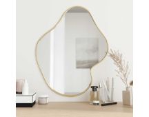 vidaXL Wall Mirror Gold 60x50 cm