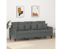 vidaXL 3-Seater Sofa Dark Grey 180 cm Fabric